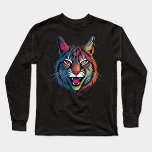 American Bobcat Smiling Long Sleeve T-Shirt